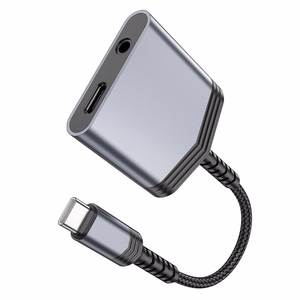 Sovitin Hoco (LS39) USB-C - (USB-C; 3,5mm) musta
