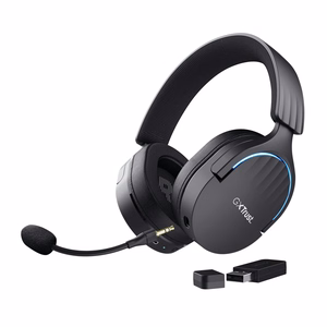Trust GXT 491 Fayzo Kuulokkeet mikrofonilla langallinen ja langaton pääpanta pelaaminen USB Type-C Bluetooth mustat
