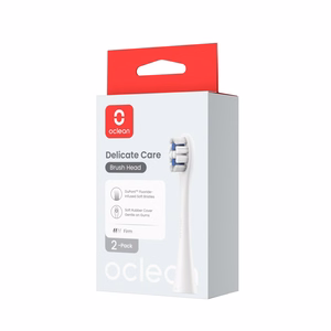 Oclean Smaller -harjaspäät 2 kpl P3K4, harmaat