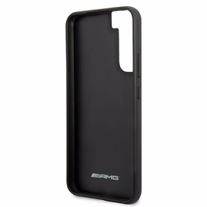 AMG Nahka kohokuvioitu linjat tapauksessa Samsung Galaxy S22+ - musta