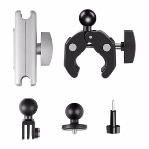 Puluz moottoripyörän kiinnike urheilukameroille (DJI, GoPro, Insta360) (musta)