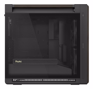 ASUS ProArt PA602 -keskikokoinen tornikotelo puuviimeistelyllä ja karkaistulla lasipaneelilla, musta