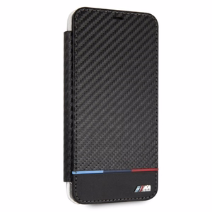 BMW Carbon Tricolor Stripe iPhone XS Max Case - Black