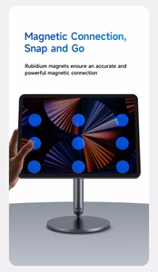 Benks pöytäpidike tabletille L43 Infinity Pro magneettinen tummanharmaa