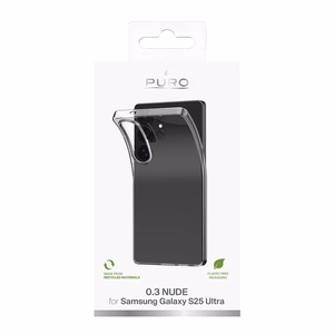 Silikoninen suojakuori Puro 03 Nude Samsung Galaxy S25 Ultra -puhelimelle - läpinäkyvä