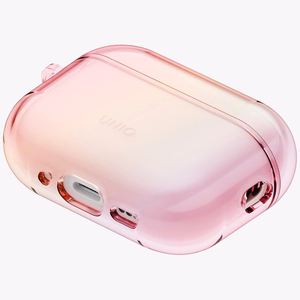 Uniq Iridescia Hang suojakuori AirPods Pro 3:lle - läpinäkyvä vaaleanpunainen