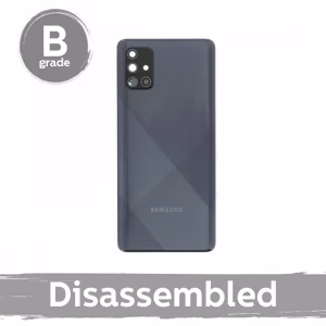 Takakansi yhteensopiva Samsung A715 A71 / Prism Crush Black / kameran linssillä 100% alkuperäinen (9/10 purettu)