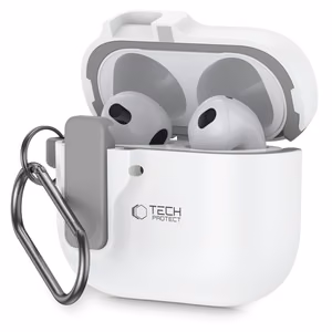 Tech-Protect Slim Hook Suojakuori AirPods 4 -kuulokkeille - valkoinen