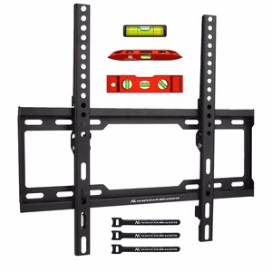 Maclean TV MC-412 seinäkiinnike 32"-70" VESA 400x400 45 kg kallistettava yleiskäyttöinen säädettävä vesivaaka asennustarvikkeet