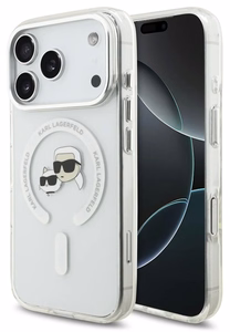 Case Karl Lagerfeld IML K&CH Heads Metal Frame MagSafe Apple iPhone 17 Pro Max