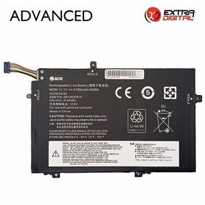 Kannettavan tietokoneen akku LENOVO 01AV463, 4100 mAh, Extra Digital Advanced