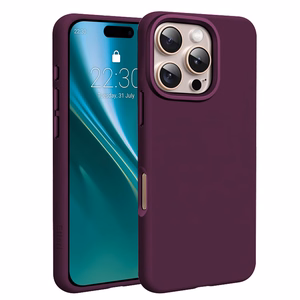 Etteri Silicone Mag -suojakuori iPhone 16 Pro Max 6,9 tuumaa -malleille, tumma kirsikanpunainen