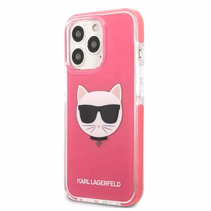 Karl Lagerfeld KLHCP13LTPECPI iPhone 13 Pro / 13 6.1" kovakuori fuksia Choupette Head