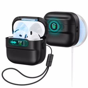 ESR Pulse Halolock MagSafe -kotelo AirPods 4 -kuulokkeille, musta