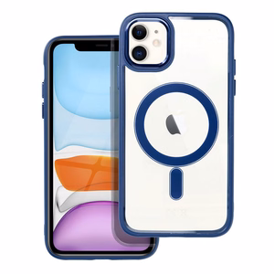 Suojakuori iPhone 11:lle Color Edge Mag Cover yhteensopiva MagSafe sininen