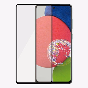 PanzerGlass E2E Microfracture antibakteerinen suojalasi Samsung Galaxy A52 / A52 5G / A53 5G - mustalla kehyksellä