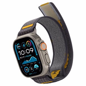 Spigen Athlex Air Apple Watch 6/7/8/9/10/SE/Ultra 1/2 (44/45/46/49mm) Active Harmaa