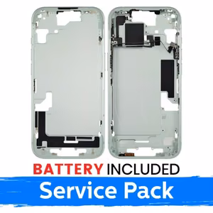 Apple iPhone 15 keskikehys + akku vihreä (service pack)