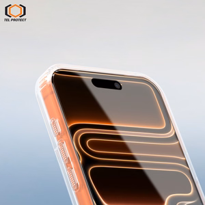 Tel Protect Dust-Free Easy Fit Full Glue 6D karkaistu lasi Iphone 15 Pro musta