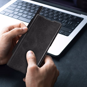Nillkin Qin Pro Suojakuori Samsung Galaxy Z Fold 7:lle S Pen -tilalla - Musta