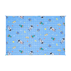 PREMIUM-puuvillainen lasten painopeitto, 100 x 150 cm, 3 kg, avaruuskuvio