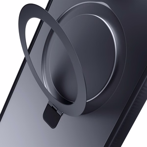 3mk Smoke Case Mag&Stand Suojakuori Apple iPhone 16 Plus:lle - läpinäkyvä