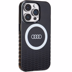 Audi IML Big Logo MagSafe Suojakuori iPhone 14 Pro:lle - musta