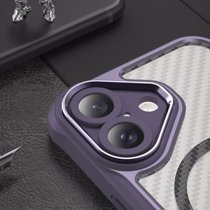 Leading Series MagSafe Silikoninen Suojakuori iPhone 16:lle - Violetti