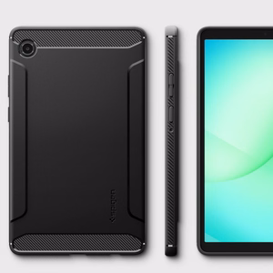 Spigen Rugged Armor Suojakuori Samsung Galaxy Tab A11 8.7 X133 / X135:lle - Musta