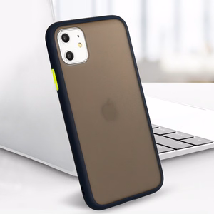 Vennus Color Button Bumper -kotelo iPhone 11 Pro tummansininen