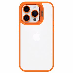 Tel Protect Kickstand Suojakuori + kameran lasi (linssi) iPhone 11 Pro Max:lle oranssi