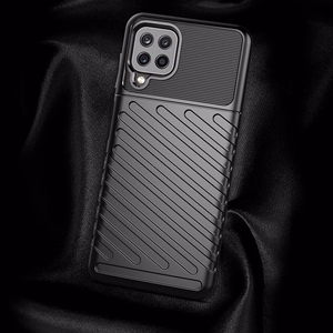 Thunder Case Joustava Kova Rugged Cover TPU Case Samsung Galaxy A22 4G sininen