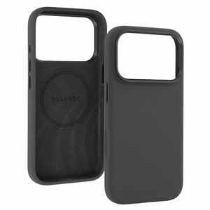 Liavec Silky -suojakuori metallisella kamerakehyksellä mallille iPhone 18 Pro Max/17 Pro Max, musta