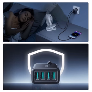 Charger Joyroom "JR-TCN03" Black 24W (4xUSB)