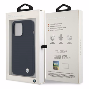 Suojakuori BMW BMHCP13LSILNA iPhone 13 Pro / 13 6,1" tummansininen/navy hardcase Silicone Signature