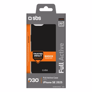 SBS Full Active D3O Suojakuori iPhone 16e/17e:lle - Musta