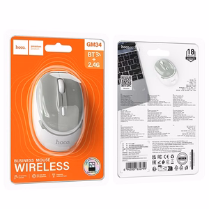 Wireless mouse Hoco 2,4G 1600 dpi GM34 gray white