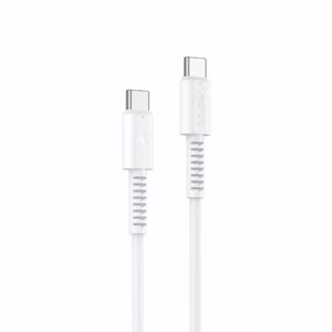 YESIDO Kaapeli CA154 PD 60W TYPE-C/TYPE-C 1M PVC 3A valkoinen