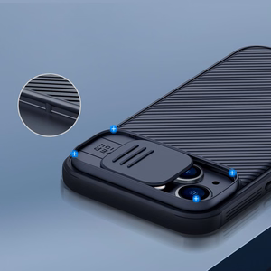 Nillkin CamShield Pro magneettinen kotelo iPhone 14 Plus suojakotelo kameran suojus musta (MagSafe)
