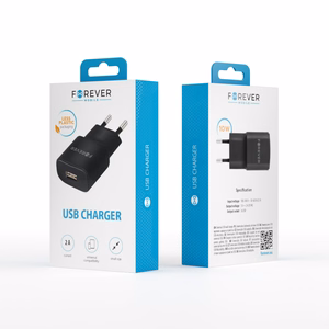 Forever TC-01 charger 1x USB 2A black