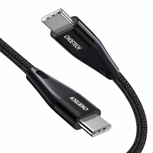 USB-kaapeli Choetech XCC-1003 musta Type-C / Type-C 120cm