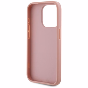 Karl Lagerfeld Wrinkled Metal Signature iPhone 15 Pro Max Case - Pink