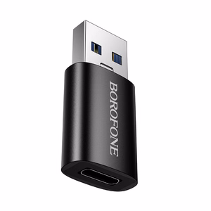 Borofone BV26B Sovitin USB:sta Type-C - musta