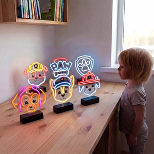 Neon LED jalustalla Paw Patrol - Paw OW-120246