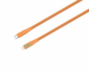 Havit CB6255 - USB Type C - Lightning -latauskaapeli, 1 m (oranssi)