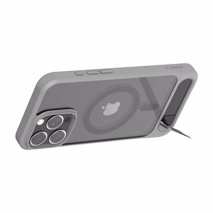 Torras Pstand-sarjan kotelo iPhone 16 Pro Max (harmaa)