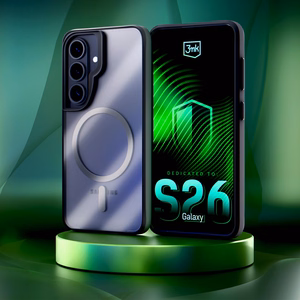 3mk Satin Armor MagCase Samsung Galaxy S26:lle - läpinäkyvä musta