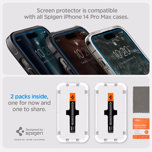 Spigen tempered glass Glas.TR 2-Pack for iPhone 14 Pro Max 6,7" clear
