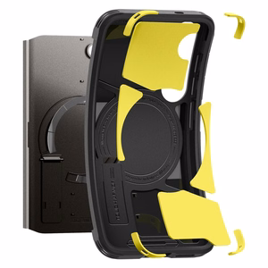 Spigen Tough Armor MagSafe suojakuori Samsung Galaxy S25 -puhelimelle musta