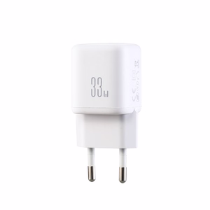 Joyroom JR-TG7 33W USB-A + USB-C -seinälaturi 30W USB-C - Lightning 1m kaapelilla - valkoinen